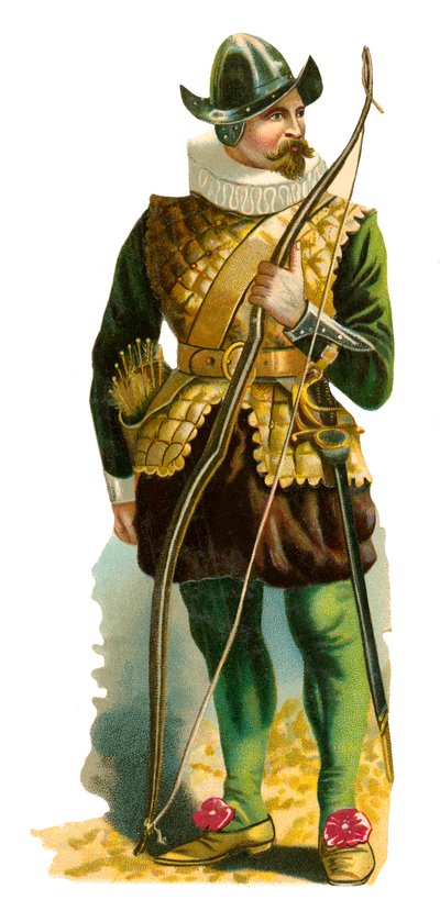 Arquero del tiempo de la Reina Isabel I, 1559-1603 de English School