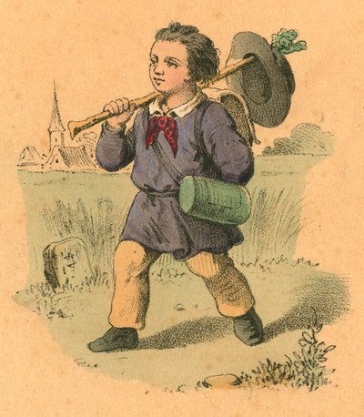 Niño partiendo a hacer su fortuna de English School