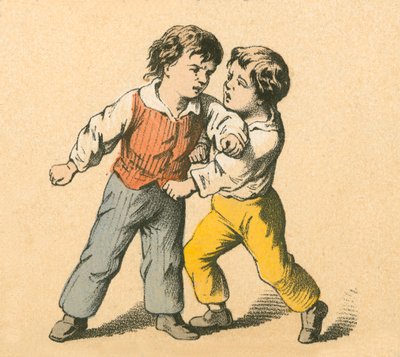 Niños peleando de English School