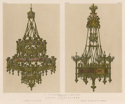 Candelabros de bronce de English School