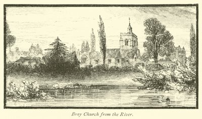 Iglesia de Bray desde el río de English School