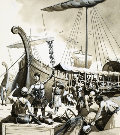 Pan y circo. Un barco vándalo almacenando botín de English School