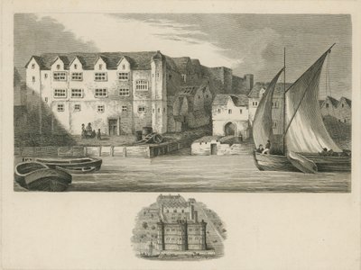 Palacio de Bridewell en las orillas del río Támesis de English School