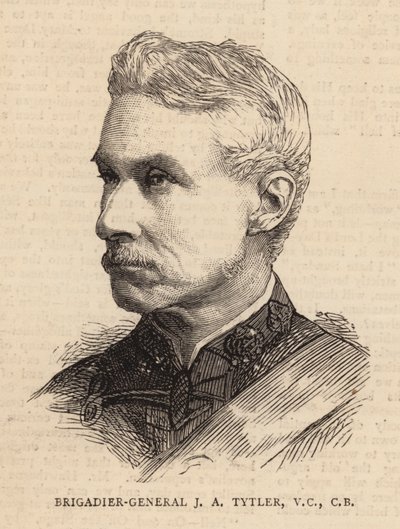 Brigadier General J A Tytler, VC, CB (grabado) de English School