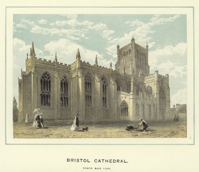 Catedral de Bristol, vista noreste de English School