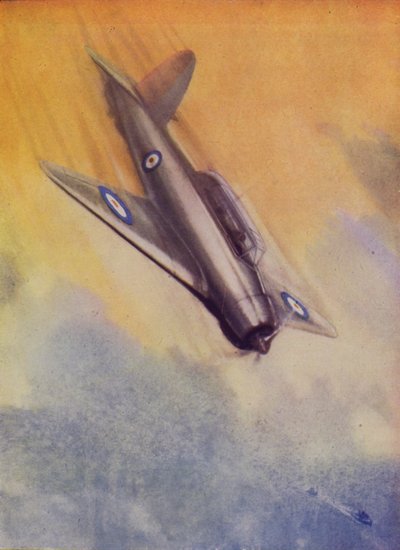 Bombardero en picado británico Blackburn Skua de la Fleet Air Arm de English School