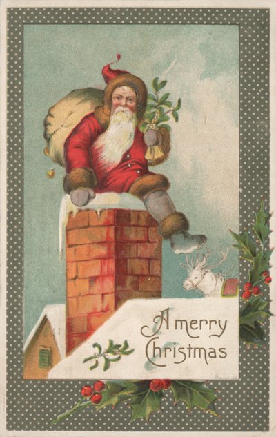 Tarjeta de Navidad británica de English School