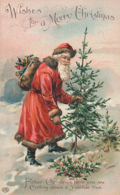 Tarjeta de Navidad británica de English School