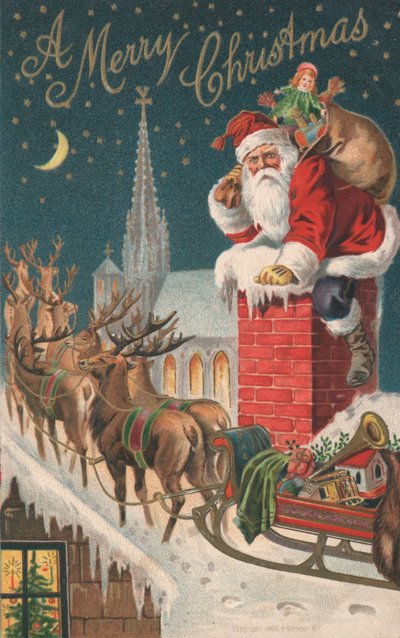 Tarjeta de Navidad británica de English School
