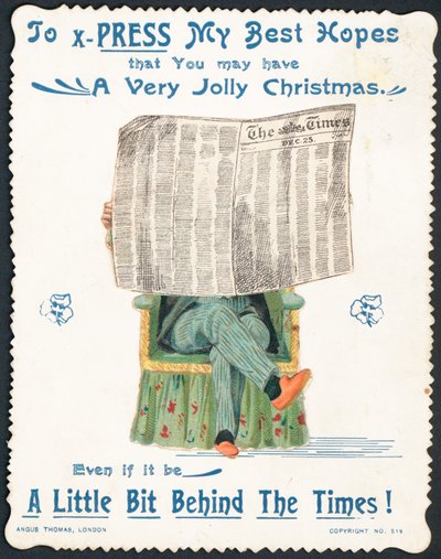 Tarjeta de Navidad británica de English School