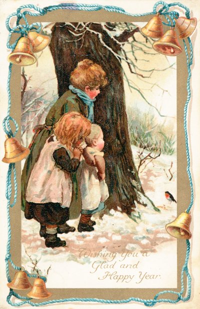 Tarjeta de Navidad británica de English School