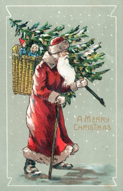 Tarjeta de Navidad británica de English School
