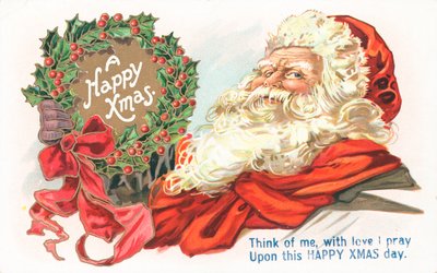 Tarjeta de Navidad británica de English School