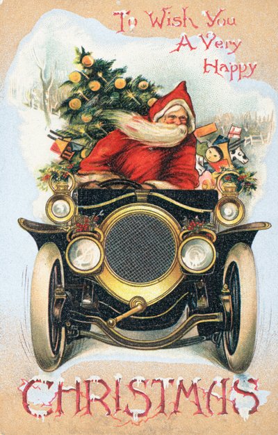 Tarjeta de Navidad británica de English School