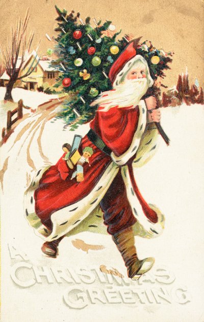 Tarjeta de Navidad británica de English School