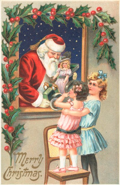 Tarjeta de Navidad británica de English School