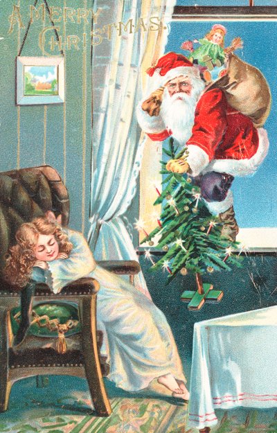 Tarjeta de Navidad británica de English School