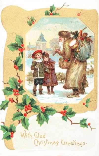 Tarjeta de Navidad británica de English School