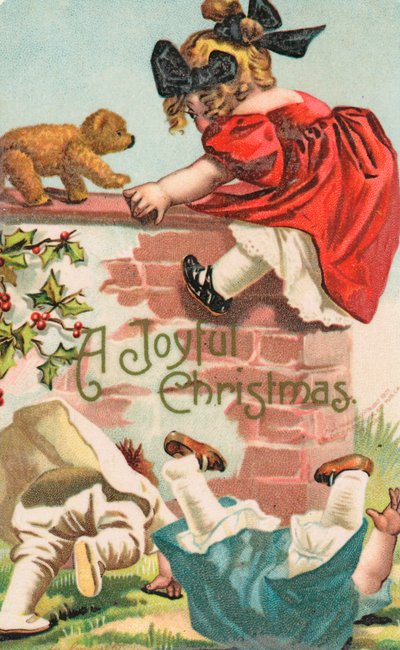 Tarjeta de Navidad británica de English School