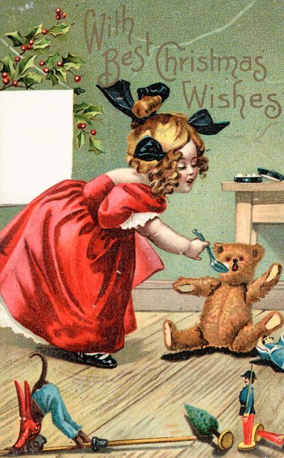 Tarjeta de Navidad británica de English School