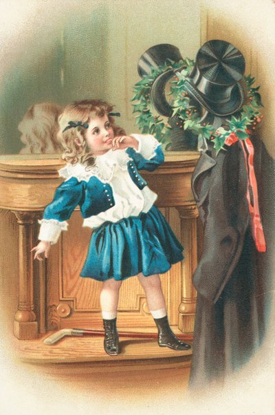 Tarjeta de Navidad británica de English School