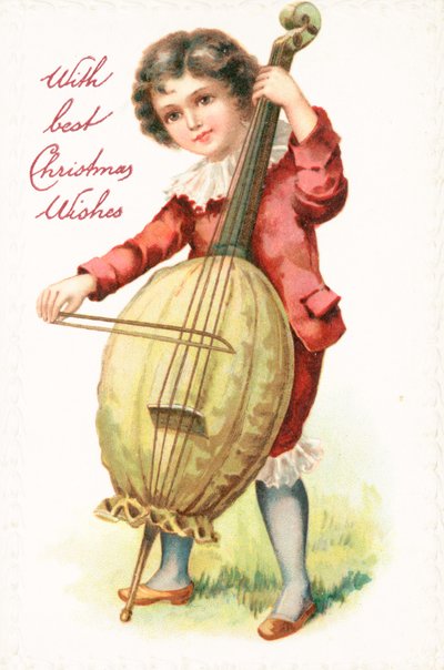 Tarjeta de Navidad británica de English School