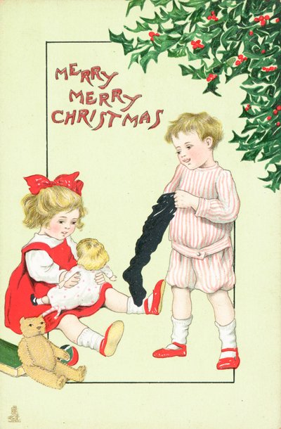 Tarjeta de Navidad británica de English School