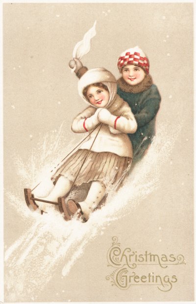 Tarjeta de Navidad británica de English School