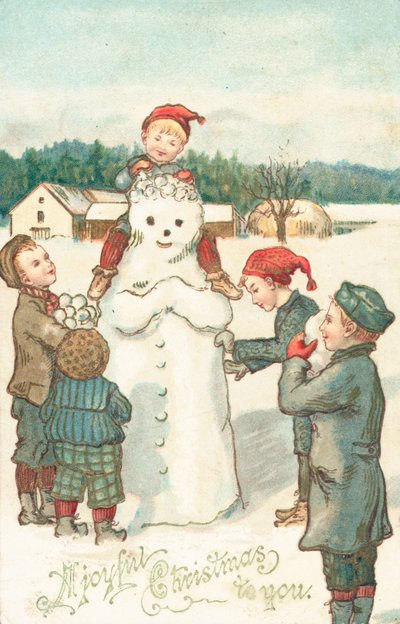 Tarjeta de Navidad británica de English School