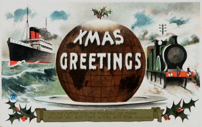 Tarjeta de Navidad británica de English School