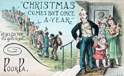 Tarjeta de Navidad británica de English School