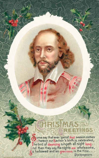 Tarjeta de Navidad británica de English School