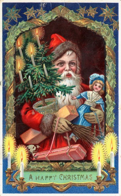 Tarjeta de Navidad británica de English School