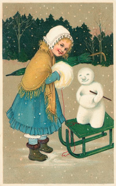 Tarjeta de Navidad británica de English School