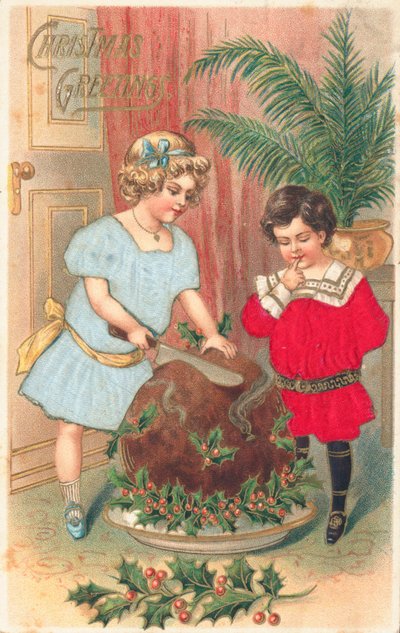 Tarjeta de Navidad británica de English School