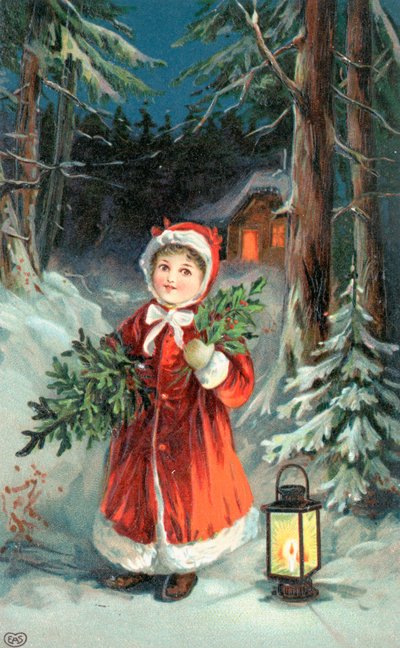 Tarjeta de Navidad británica de English School