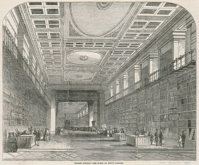 Museo Británico, la Biblioteca Real o de los Reyes de English School