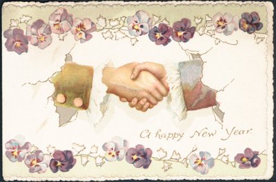 Tarjeta de Año Nuevo británica de English School