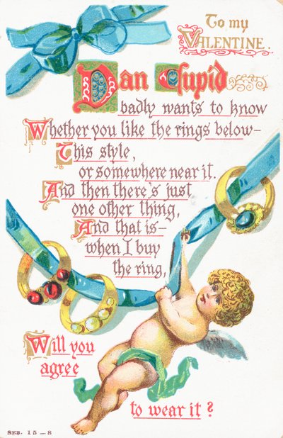 Tarjeta de San Valentín británica de English School