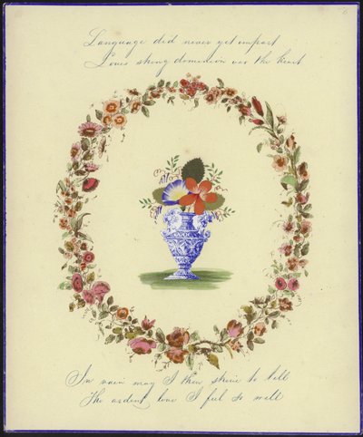 Tarjeta de San Valentín británica de English School