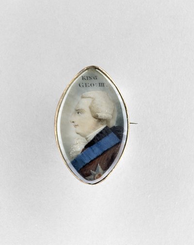 Broche con retrato del Rey Jorge III, c.1770 de English School