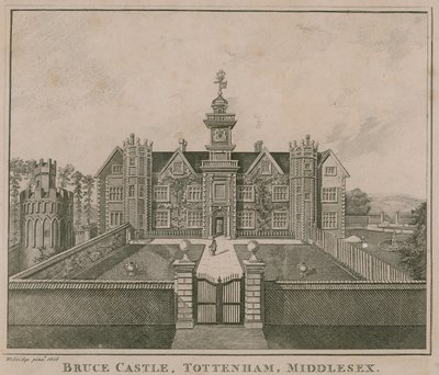Castillo de Bruce, Tottenham, Londres; una vista tomada en 1686 de English School