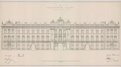 Palacio de Buckingham, Elevación del Frente Este de English School