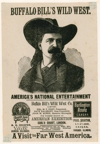 El Salvaje Oeste de Buffalo Bill en Earls Court, Londres de English School