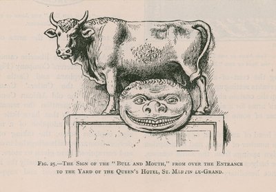 Bull and Mouth, Queens Hotel, St Martin Le Grand de English School