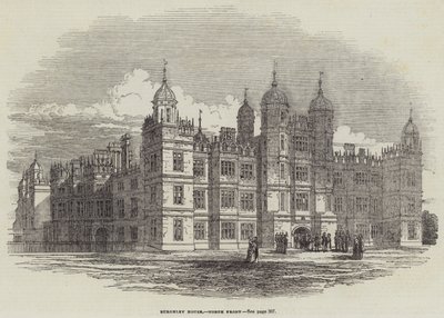 Burghley House, frente norte de English School