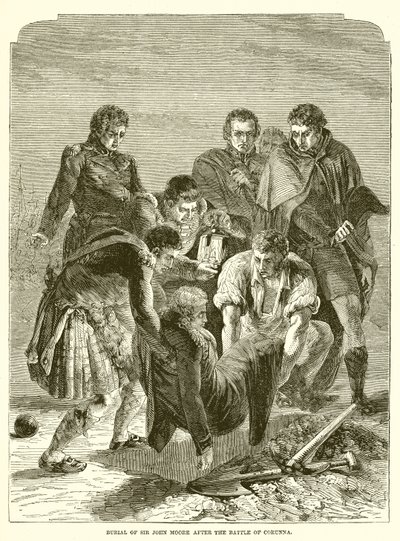 Entierro de Sir John Moore después de la Batalla de La Coruña de English School