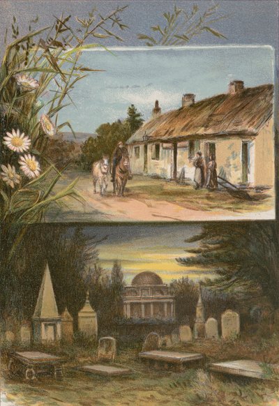 La cabaña de Burns, el mausoleo de Burns en Dumfries de English School