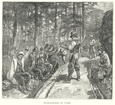 Bush-Rangers at Work (grabado) de English School