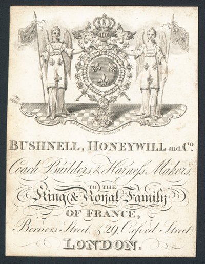 Bushnell, Honeywell and Co, constructores de carruajes y fabricantes de arneses de English School